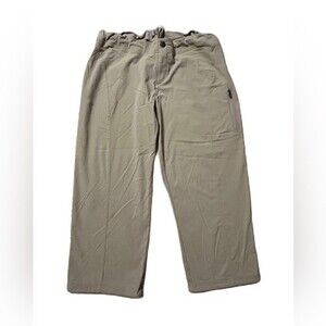 Columbia Omni-Shield Cropped Pants, Size 8 Tan Snap Drawstring Lightweight